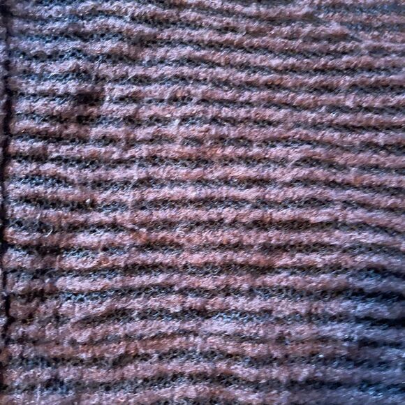 Free People Womens sweater S
Bumblebee striped 
Deep V off shoulder 
Brown and b - Picture 5 of 7